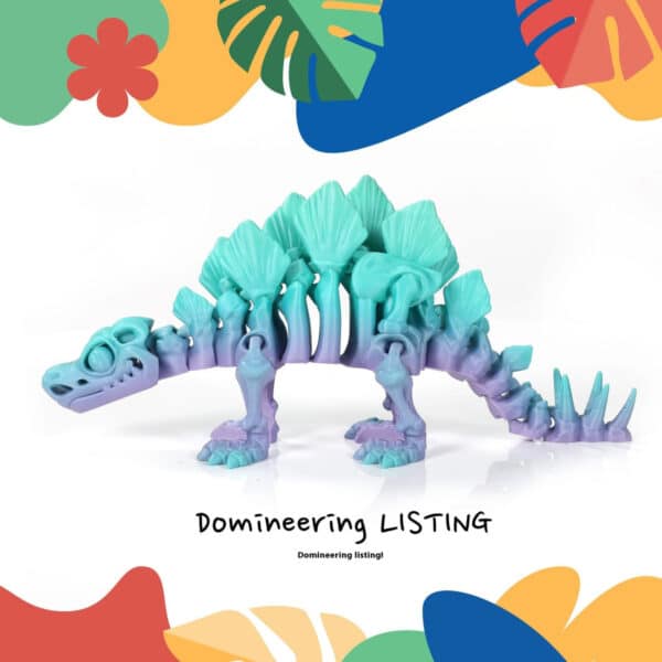 3D Printed Dinosaur Dragon Skeleton Toy for Kids - Image 3