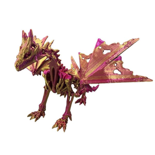 3D Printed Hell Skeleton Dragon Movable Joint Fantasy Toy Model - Image 5