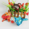 Interactive and Trendy 3D Joint Cat Toy Creative Movable Joint Design for Kids Play - Image 3
