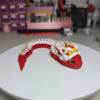 Creative 3D Printed Movable Joint Snake Toy With Lion Hat - Image 8