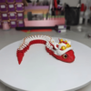 Creative 3D Printed Movable Joint Snake Toy With Lion Hat - Image 2