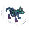 Creative 3D Printed Skeleton Dog Movable Joint Toy Model - Image 6