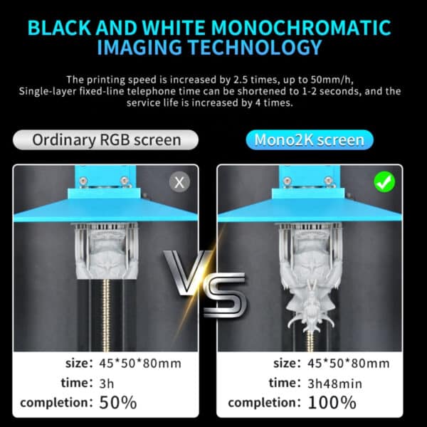 Mono 2K Screen High Speed Light Curing 3D Printer - Image 3