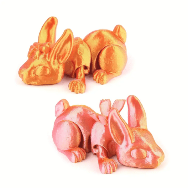 Creative 3D Printed Bunny Joint Movable Children's Toy Model - Image 7