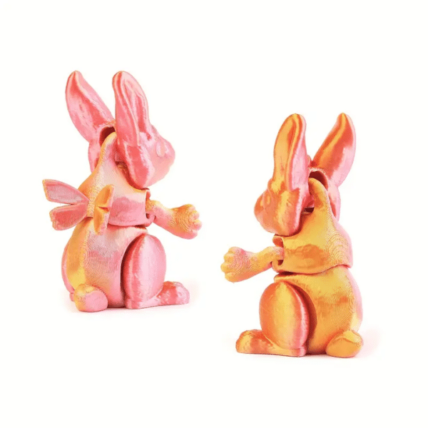 Creative 3D Printed Bunny Joint Movable Children's Toy Model - Image 4