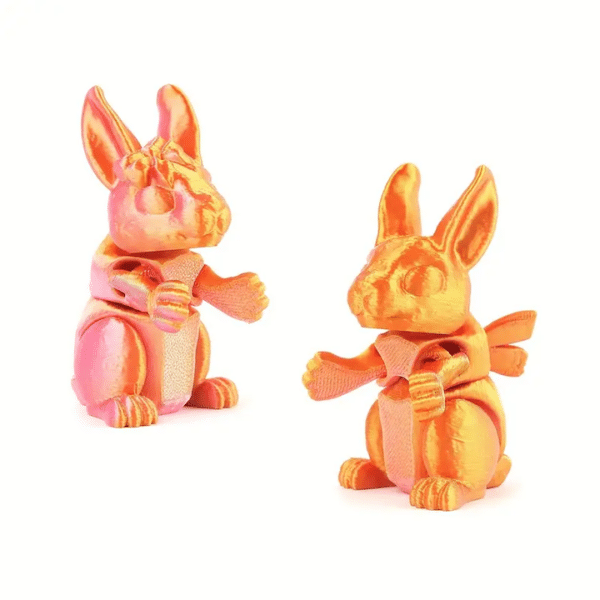 Creative 3D Printed Bunny Joint Movable Children's Toy Model - Image 5