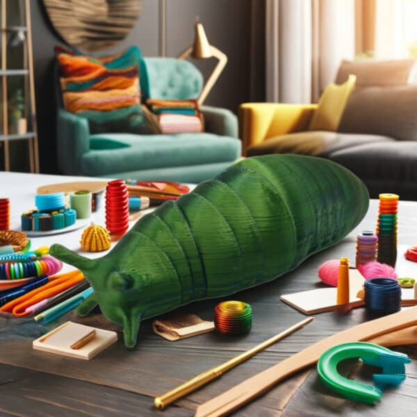Custom 3D Printed Adorable Caterpillar Joint Movable Toy for Kids - Image 2