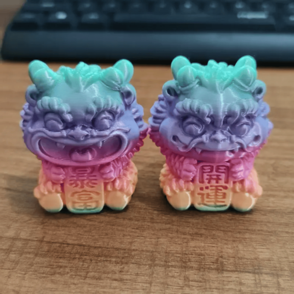 3D Printed Lucky Lion Movable Joint Creative Children's Toy Model - Image 4