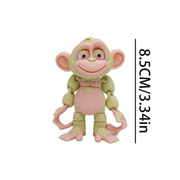Creative 3D Printed Monkey Movable Joint Children's Toy Model - Image 7