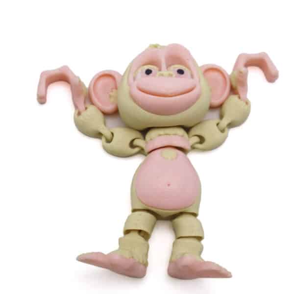 Creative 3D Printed Monkey Movable Joint Children's Toy Model - Image 4