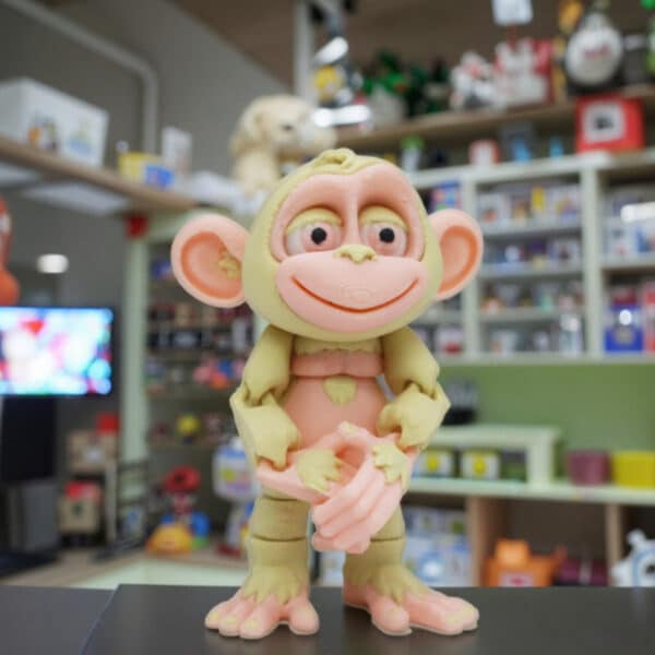 Creative 3D Printed Monkey Movable Joint Children's Toy Model - Image 6