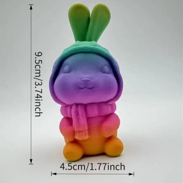 Creative 3D Printed Rabbit Desktop Decoration for Cute Rabbit Lovers - Image 5