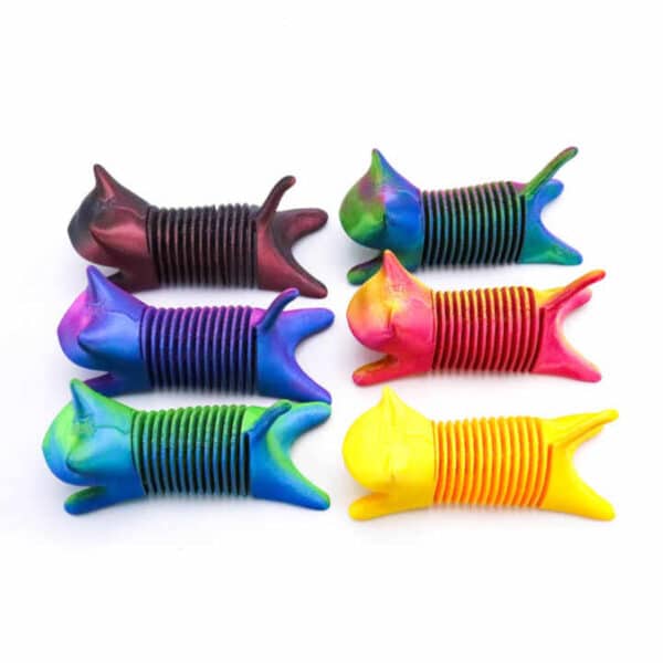 Interactive 3D Printed Spring Cat Decompression Toy for Kids and Adults - Image 3
