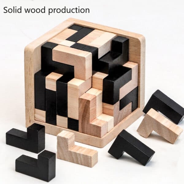 3D Printed Building Blocks Kong Ming Lock Stress Relief Toy - Image 2