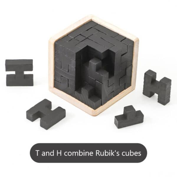 3D Printed Building Blocks Kong Ming Lock Stress Relief Toy - Image 5