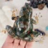Elegant 3D Printed Crystal Resin Frog Toy - Image 4