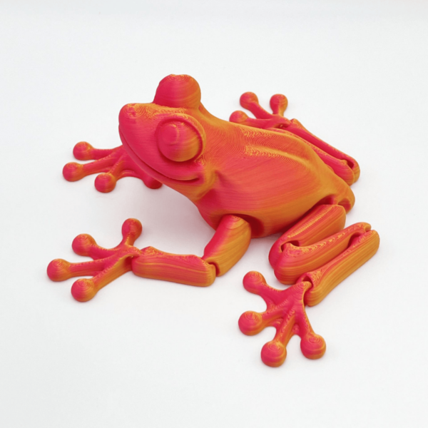 Customized Color Dazzling 3D Printed Frog Toy with Movable Joints - Image 11