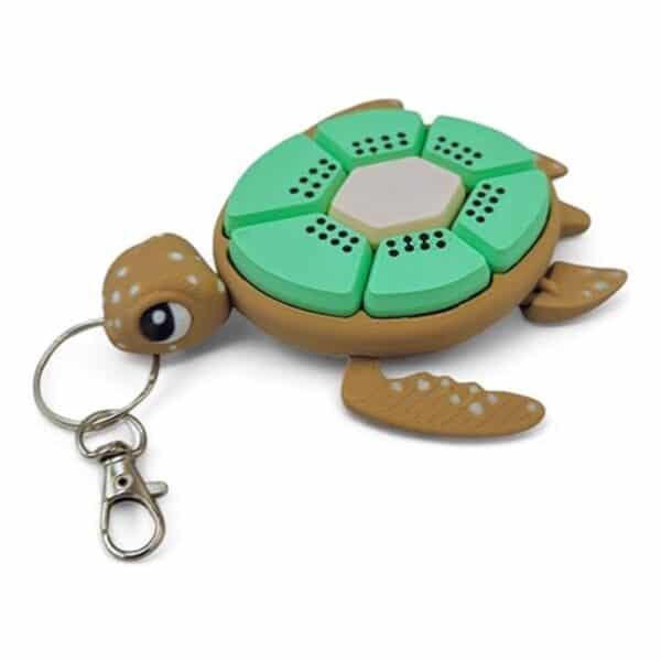 3D Printed Kiwi Turtle Fidget Clickers Stress Relief Keychains - Image 3