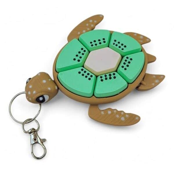 3D Printed Kiwi Turtle Fidget Clickers Stress Relief Keychains - Image 6
