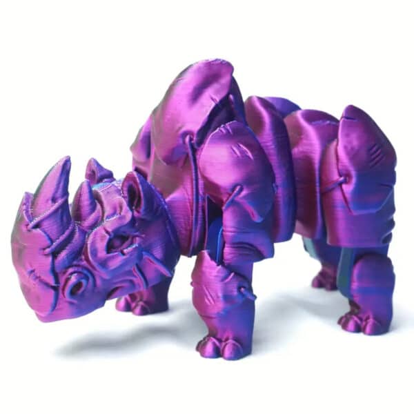 Creative 3D Printed Rhinoceros Joint Movable Car Decoration - Image 7