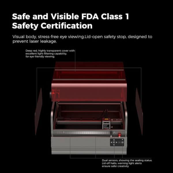 Multiple Security Monitoring Enclosed Laser Engraver With Cutter - Image 4