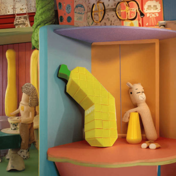 Interactive 3D Printed Flexible Banana Creative Fun Toy for Kids - Image 2