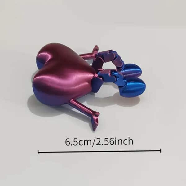 Creative 3D Printed Heart Shaped Movable Toy - Image 2