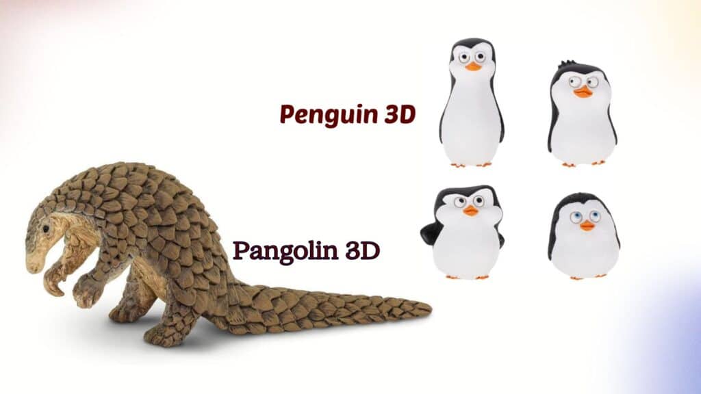 Pangolin vs. Penguin Models: Comparing the Artistic and Educational Potential of Painting 3D Printed Figures
