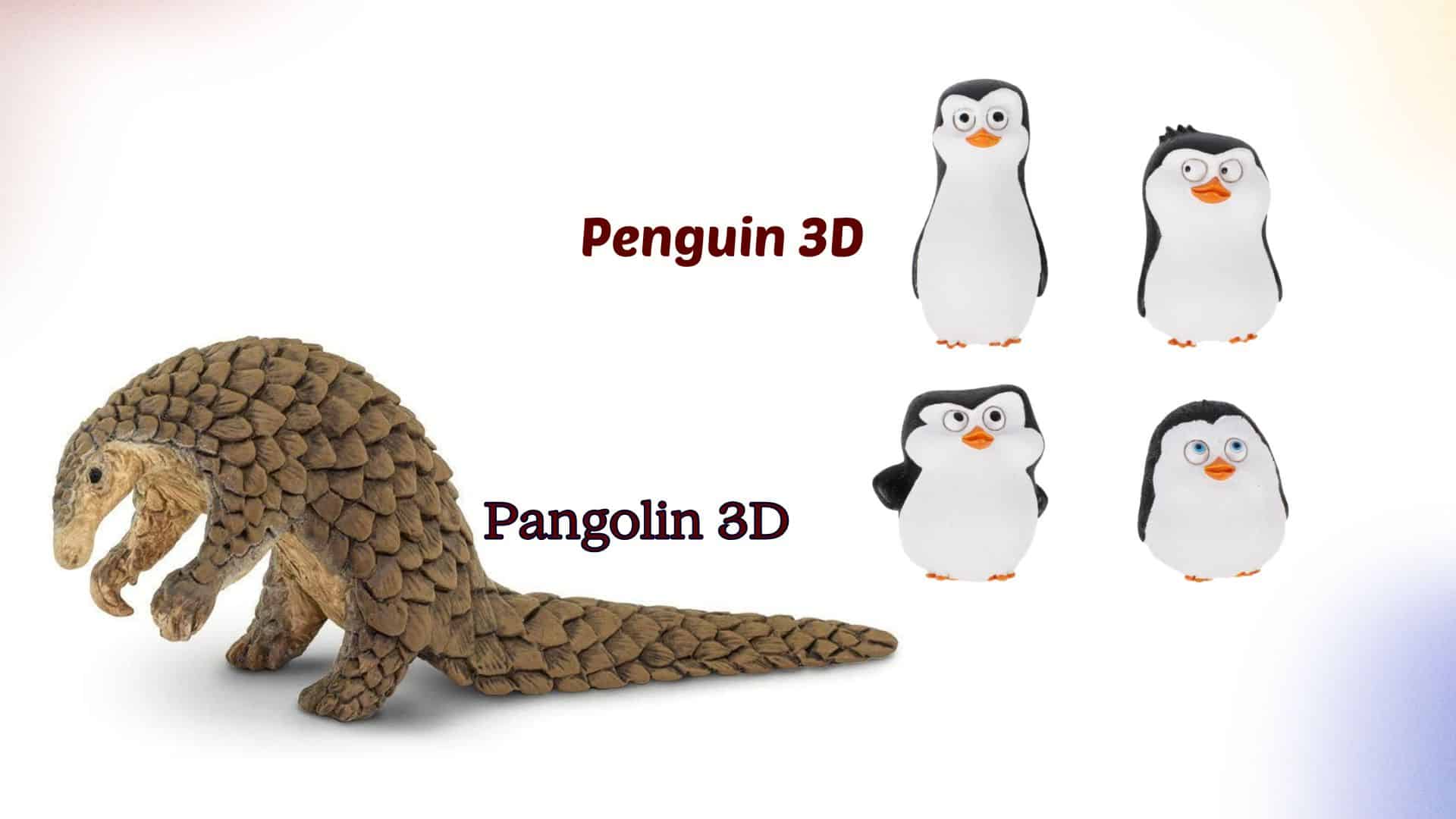 Pangolin vs. Penguin Models: Comparing the Artistic and Educational Potential of Painting 3D Printed Figures
