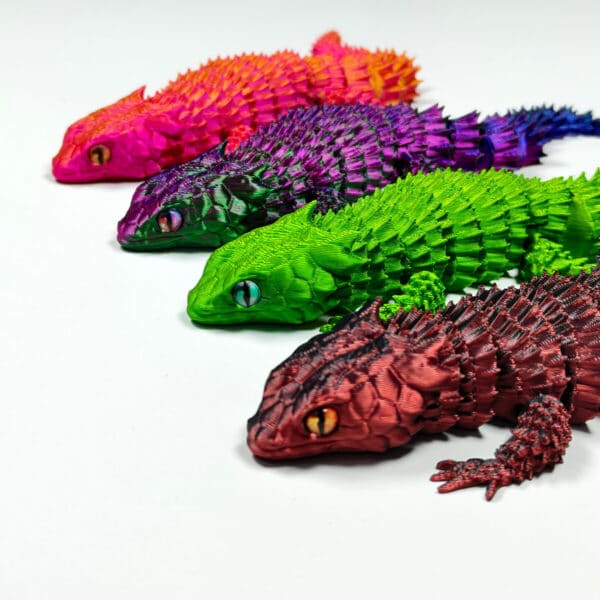 3D Printed Flexible Lizard Toy with Multi Joint Movement for Kids - Image 2