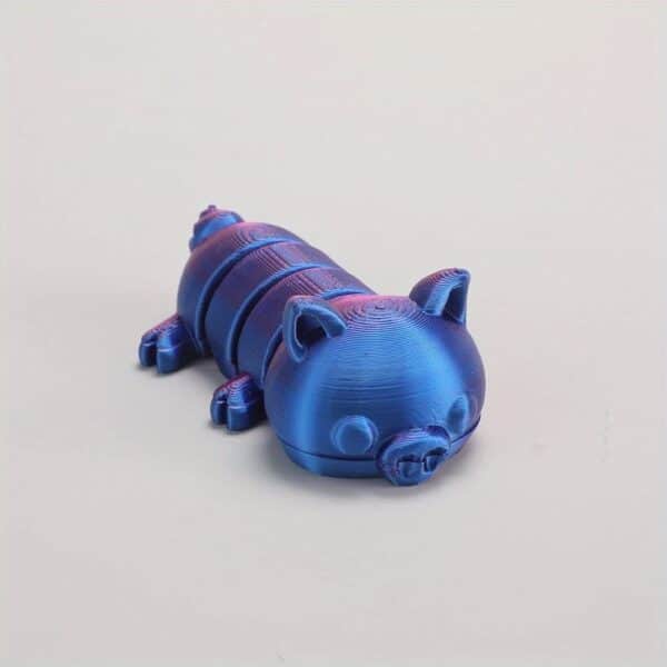 3D Printed Custom Pig with Movable Joints Toy for Kids - Image 3