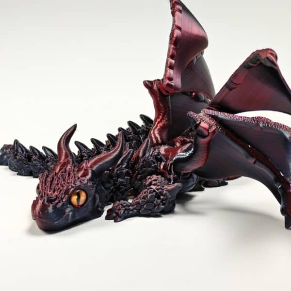 3D Printed Flying Dragon Toy with Flexible Movable Wings - Image 4