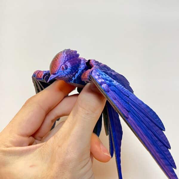 Custom 3D Printed Articulated Moveable Swallow Toy Model - Image 2