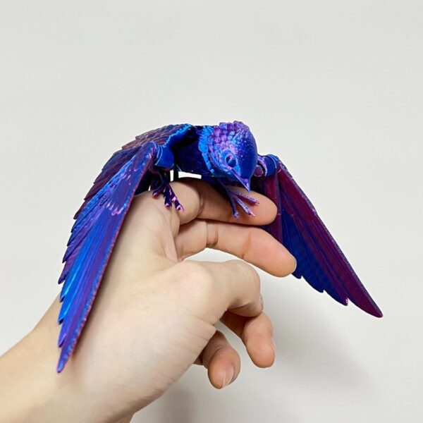 Custom 3D Printed Articulated Moveable Swallow Toy Model - Image 3