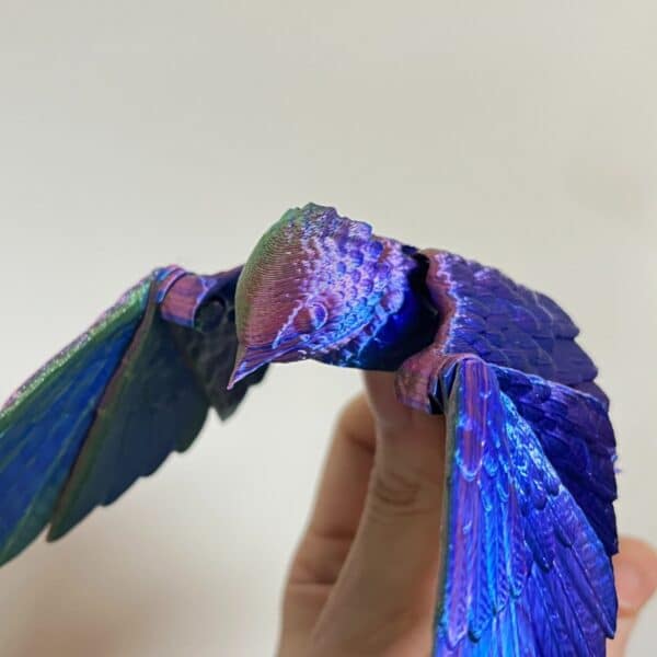 Custom 3D Printed Articulated Moveable Swallow Toy Model - Image 5