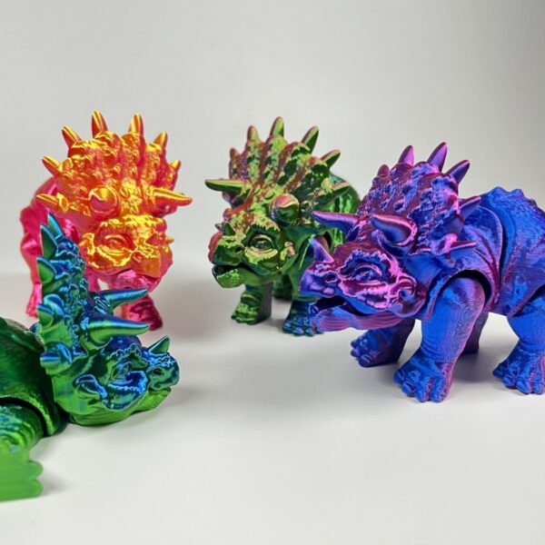 Handmade 3D Articulated Custom Triceratops Collectible Toy - Image 2