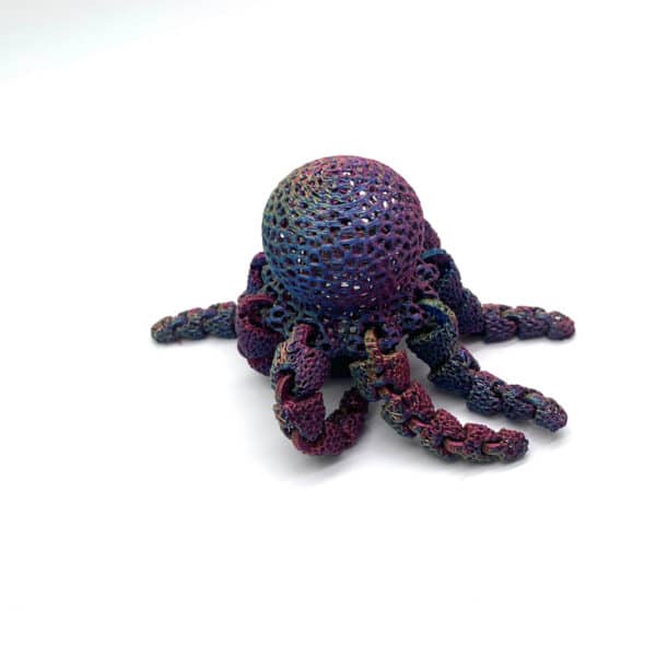 Articulated Movable 3D Printed Octopus Model Toy For Kids - Image 3