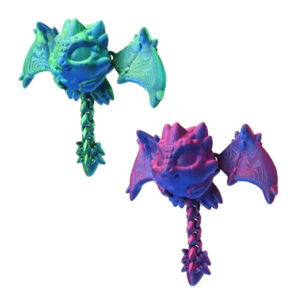 Creative 3D Printed Chubby Dragon Movable Toy For Kids - Image 4