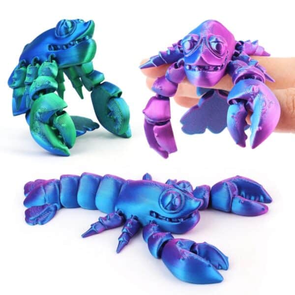 Creative Movable 3D Printed Crayfish Model Toy For Kids - Image 2