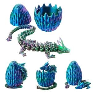 Adorable 3D Printed Crystal Dragon Egg