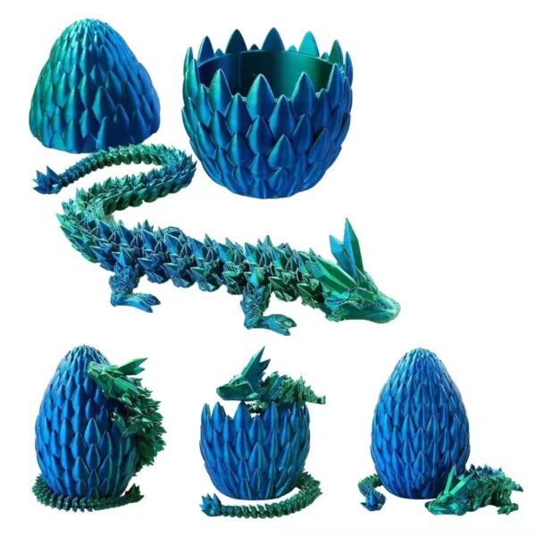 Creative 3D Printed Crystal Dragon Egg