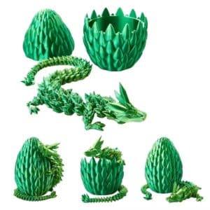 Customizable 3D Printed Crystal Dragon Egg