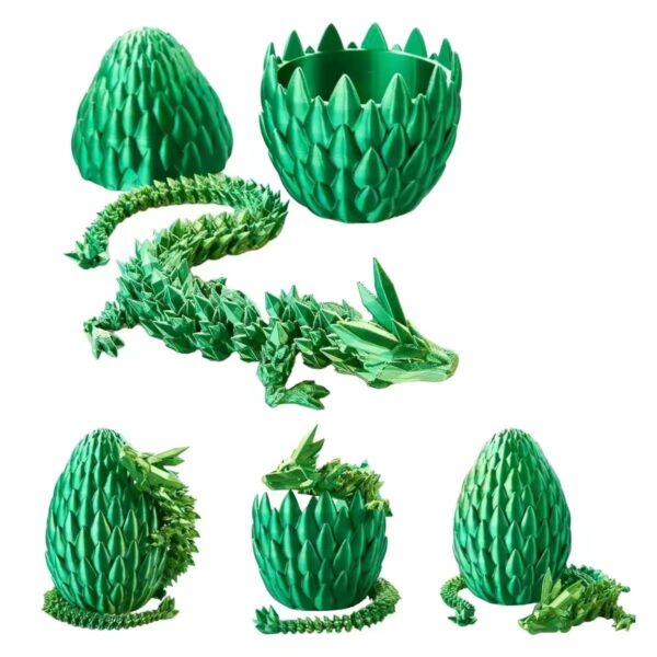 Customizable 3D Printed Crystal Dragon Egg