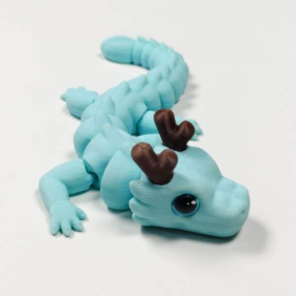 3D Printed Cute Little Milk Dragon Model Toy for Kids - Image 4