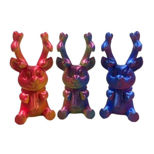 Creative 3D Printed Christmas Moose Model Toy - Image 2
