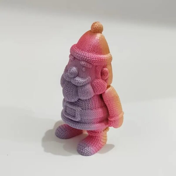 Creative 3D Printed Knitted Santa Claus Model Toy For Kids - Image 3