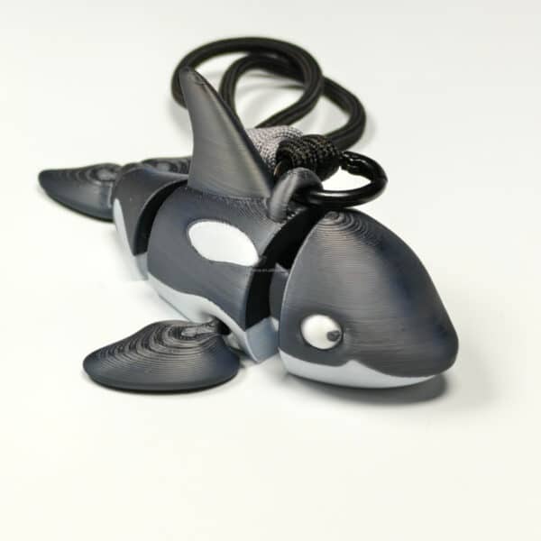 Creative 3D Printed Orca Marine Articular Moving Keychain Model - Image 2
