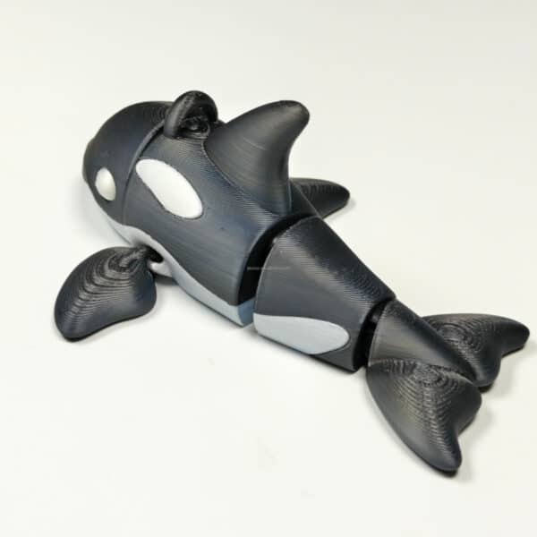 Creative 3D Printed Orca Marine Articular Moving Keychain Model - Image 3
