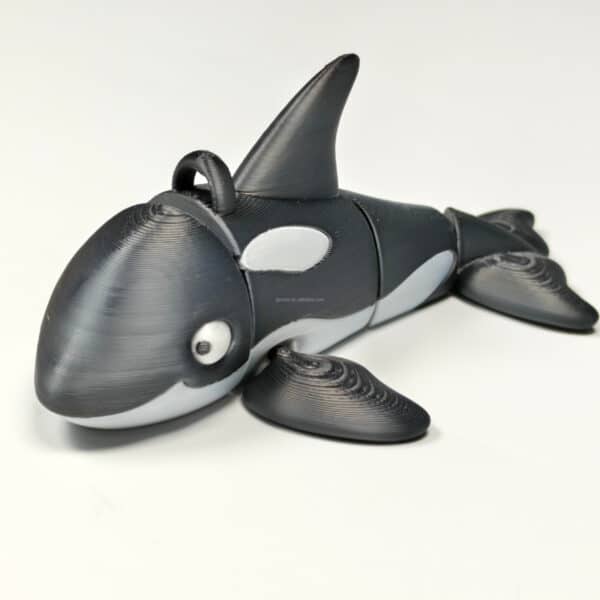 Creative 3D Printed Orca Marine Articular Moving Keychain Model - Image 5