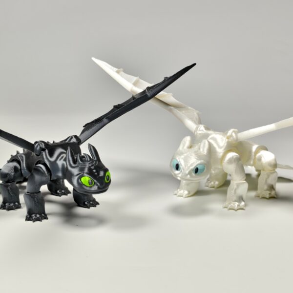 Customizable 3D Printed Toothless Dragon Articulated Model Toy - Image 4
